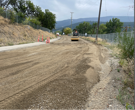 Husband Road under construction